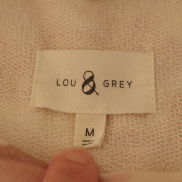 LOU & Grey Camo Sweatshirt Women's Medium Pink Soft Terry Crew Neck Long Sleeve - Picture 4 of 9